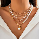 Set di Collane a Strati con Perle Moderne