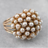Anello in Oro con Perla Incastonata Classica