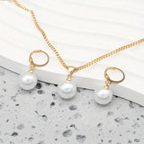 Set di Collana Elegante e Graziosa con Perle