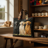 Borsa Artigianale con Tre Labrador