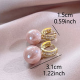 Orecchini in Perla Rosa