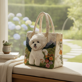 Borsa a Spalla Trapuntata per Amanti dei Cani