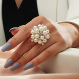 Anello Regolabile Pearl Bloom