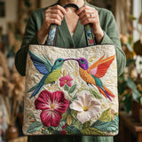 Borsa Tote Trapuntata Colibrì
