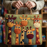 Borsa a Spalla Imbottita Giraffa