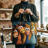 Borsa a Spalla Artigianale con Pony Fantasioso
