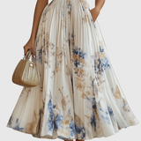 Freya | Women's Floral Pleated Maxi Dress