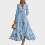 Freya | Women's Floral Pleated Maxi Dress