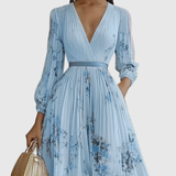 Freya | Women's Floral Pleated Maxi Dress