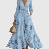 Freya | Women's Floral Pleated Maxi Dress