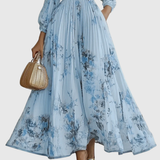 Freya | Women's Floral Pleated Maxi Dress