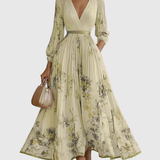 Freya | Women's Floral Pleated Maxi Dress