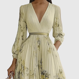 Freya | Women's Floral Pleated Maxi Dress