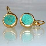 Orecchini d'Oro con Turchese