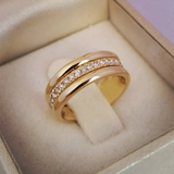 Sarah - Anello Incastonato in Zirconia Vintage