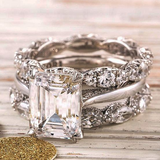 Anello a strati in argento vintage