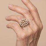 Anello in Oro con Perla Incastonata Classica