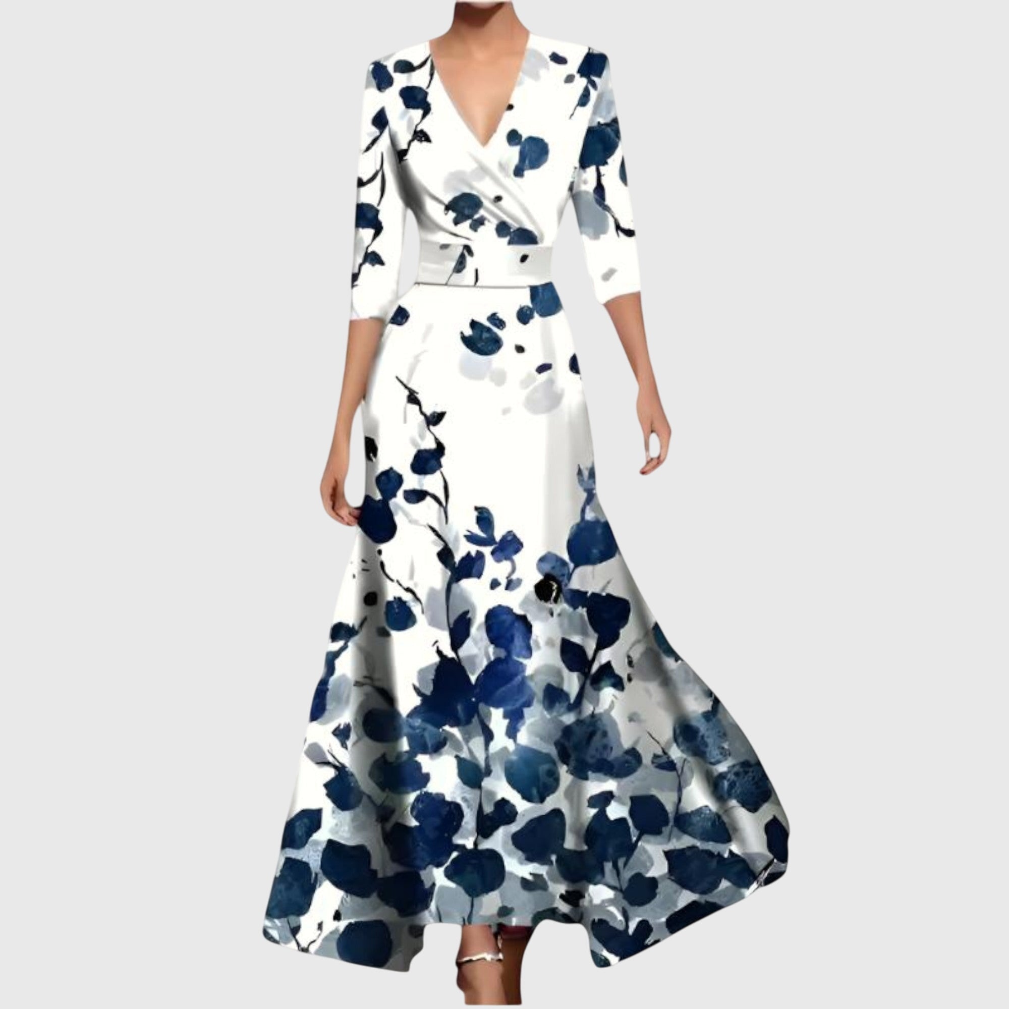Iris | Women's Floral Wrap Maxi Dress