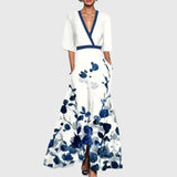 Iris | Women's Floral Wrap Maxi Dress