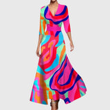 Iris | Women's Floral Wrap Maxi Dress