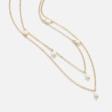 Collana a strati con goccia di perla Kay