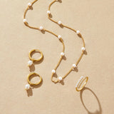 Collana in Oro con Perle Senza Tempo