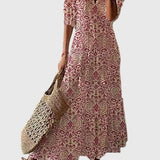 Olivia | Women's Printed Cotton Maxi Dress