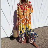 Ruby | Women's Floral Cotton Maxi Dress