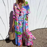 Ruby | Women's Floral Cotton Maxi Dress