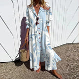 Ruby | Women's Floral Cotton Maxi Dress