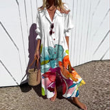Ruby | Women's Floral Cotton Maxi Dress