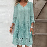 Sophie | Women's Lace Embroidered Shift Dress