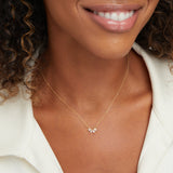 Collana Omelia Crystal Leaf