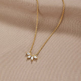 Collana Omelia Crystal Leaf