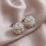 Orecchini Classici con Perle Incastonate
