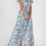 Whitney | Women's Floral Chiffon Maxi Dress